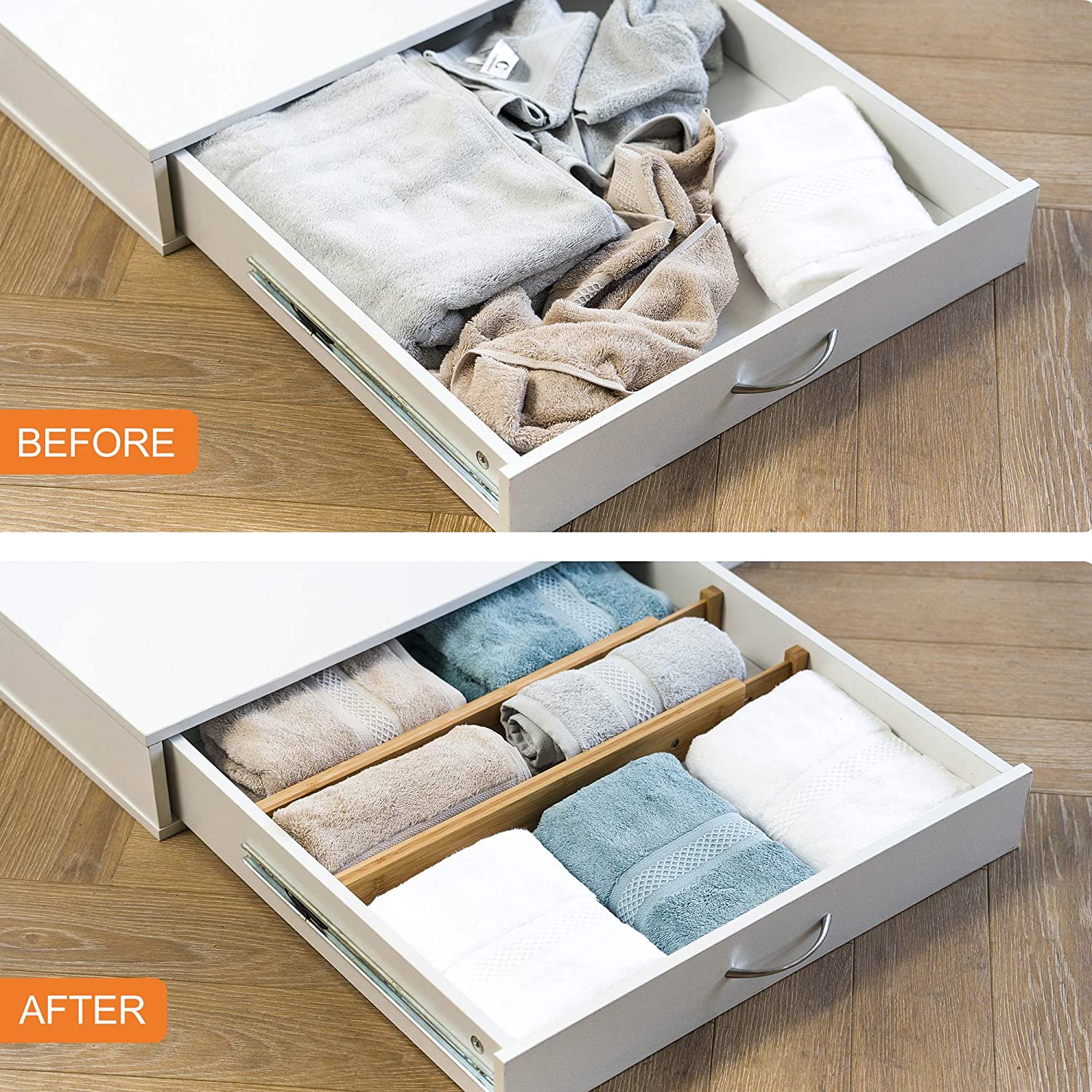 Bamboo Drawer Divider Organizer Bamboo Drawer Divider Organizer