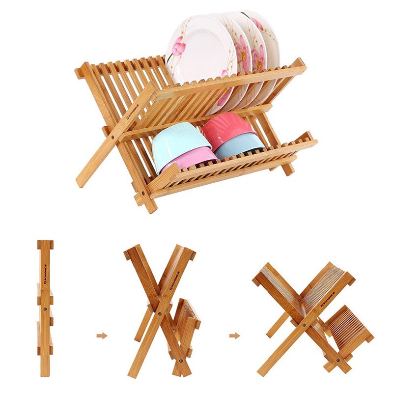 Bamboo Drying Rack Foldable Organizer Bamboo Drying Rack Foldable Organizer