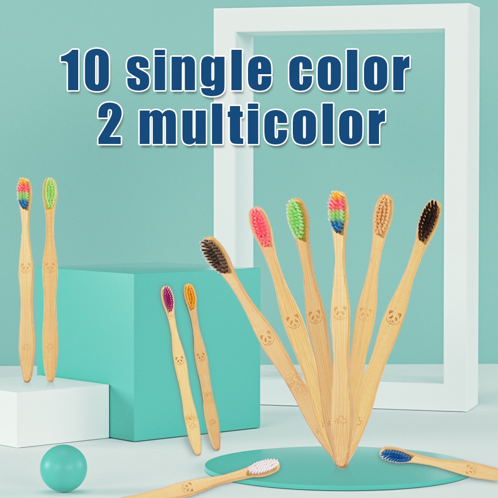 Bamboo Eco Friendly Toothbrush (12 pcs)