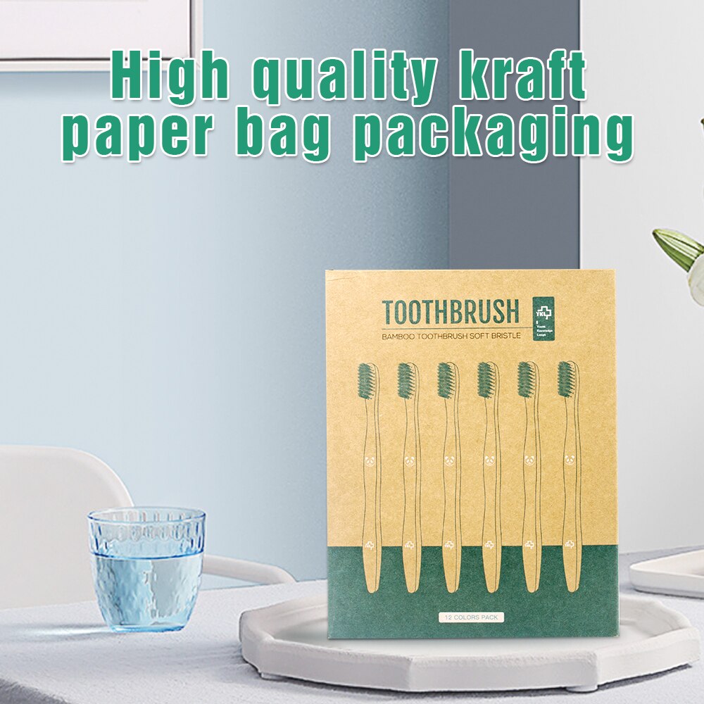 Bamboo Eco Friendly Toothbrush (12 pcs)