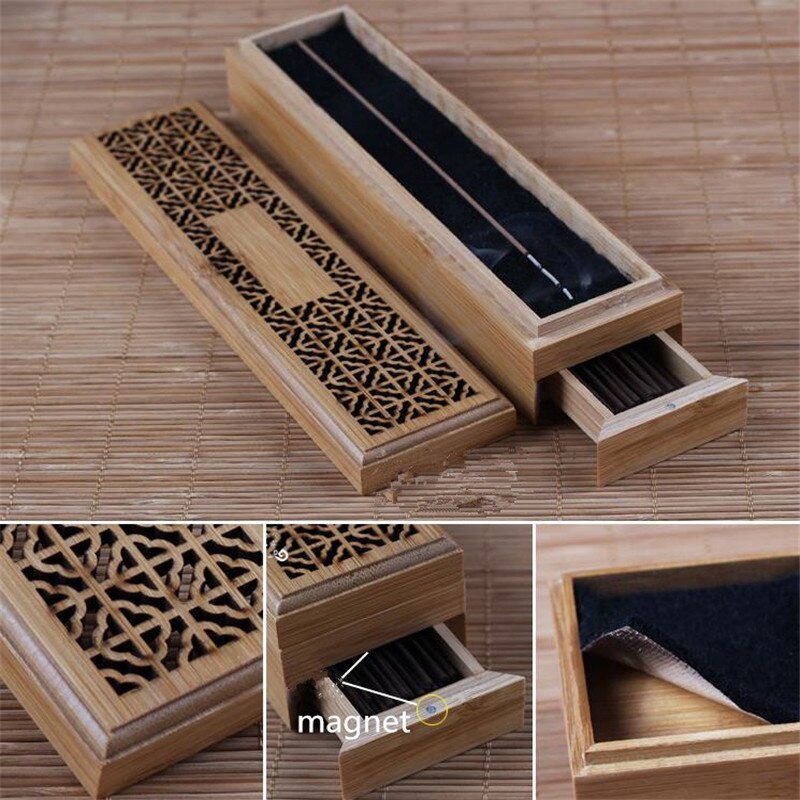 Bamboo Incense Stick Storage Box Bamboo Incense Stick Storage Box