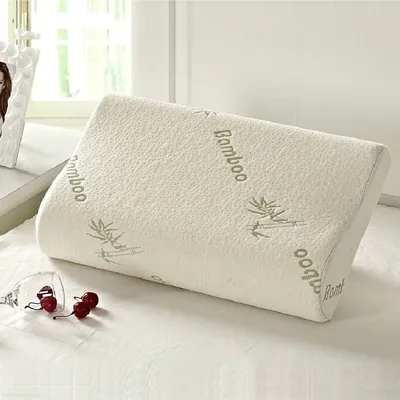 Bamboo Memory Foam Pillow Soft Headrest