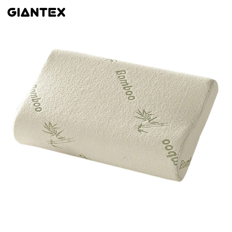 Bamboo Memory Foam Pillow Soft Headrest