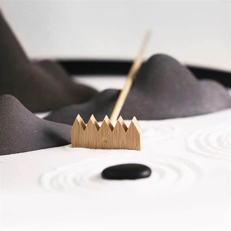 Bamboo Mini Zen Garden Rakes (3pcs)