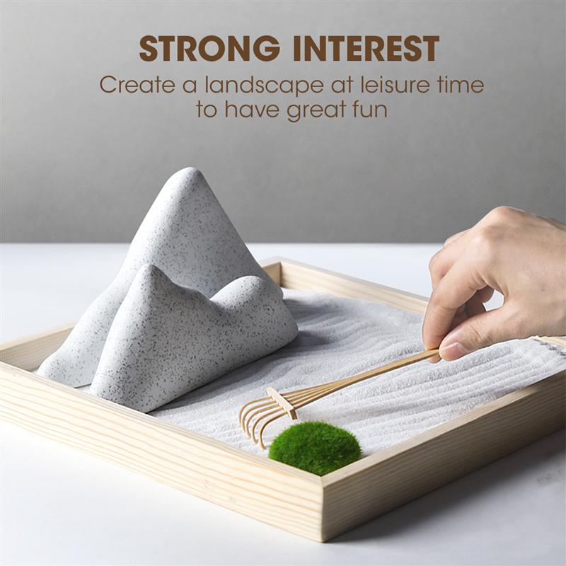 Bamboo Mini Zen Garden Rakes (3pcs)