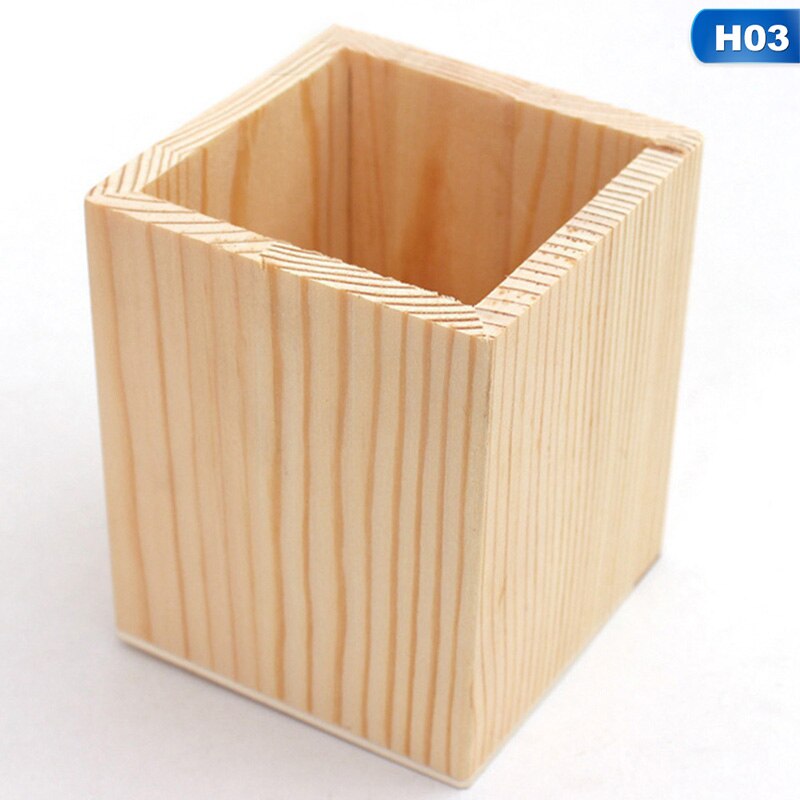 Bamboo Pencil Holder Desk Organizer