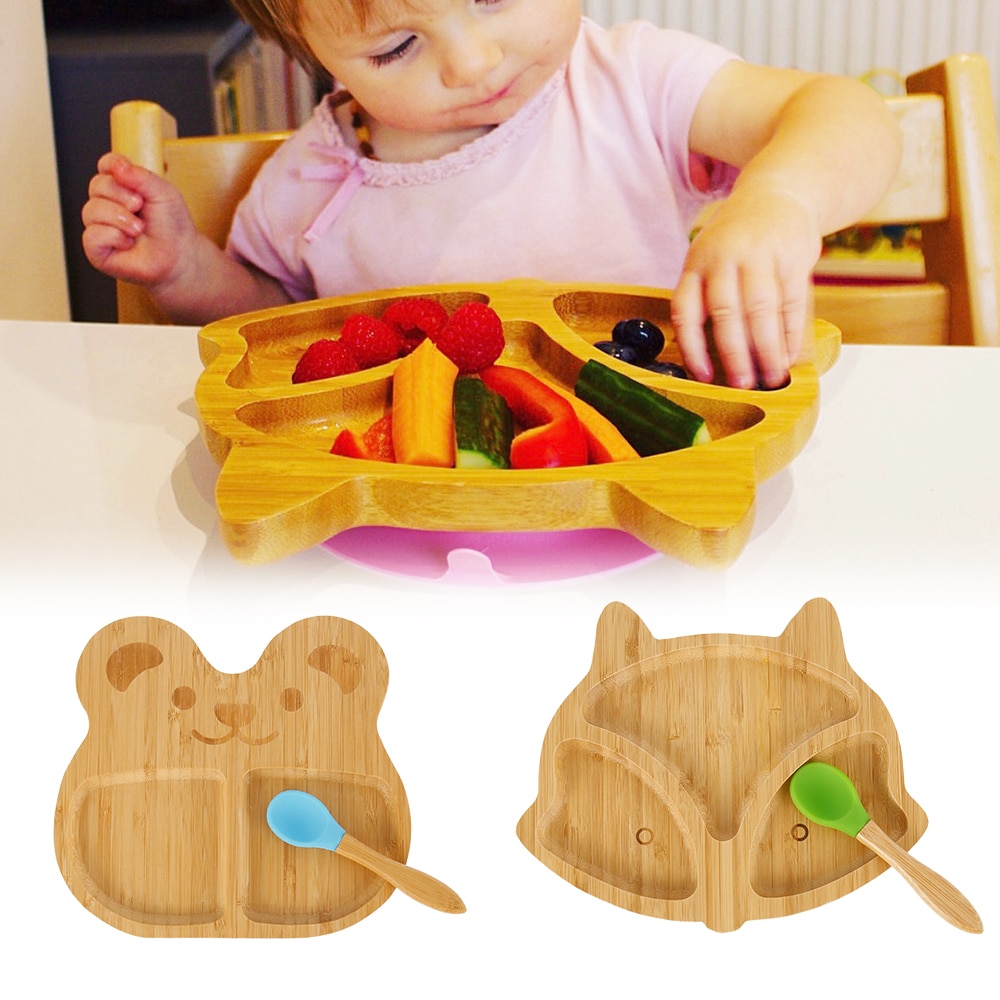 Bamboo Suction Plate Baby Plate Bamboo Suction Plate Baby Plate
