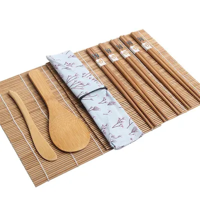 Bamboo Sushi Roller Kit (15 Pcs) Bamboo Sushi Roller Kit (15 Pcs)