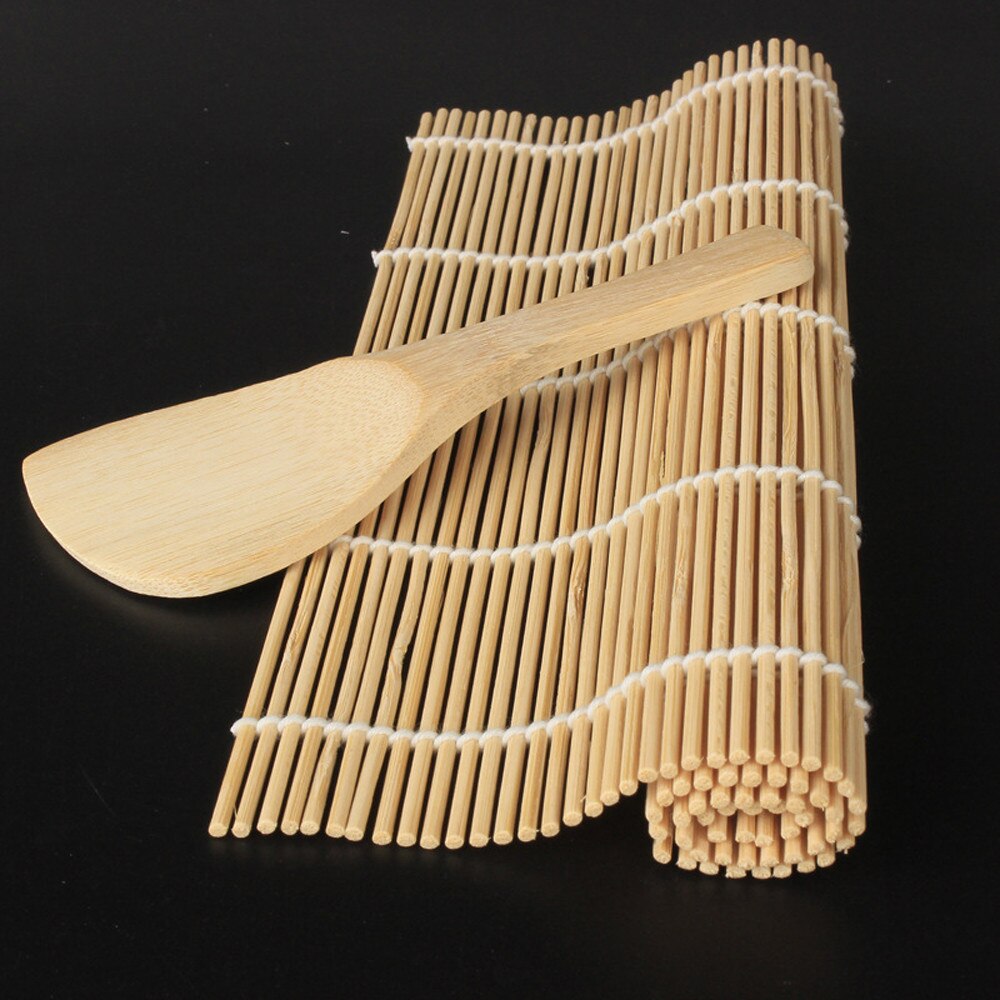 Bamboo Sushi Roller with Wooden Spoon Bamboo Sushi Roller with Wooden Spoon