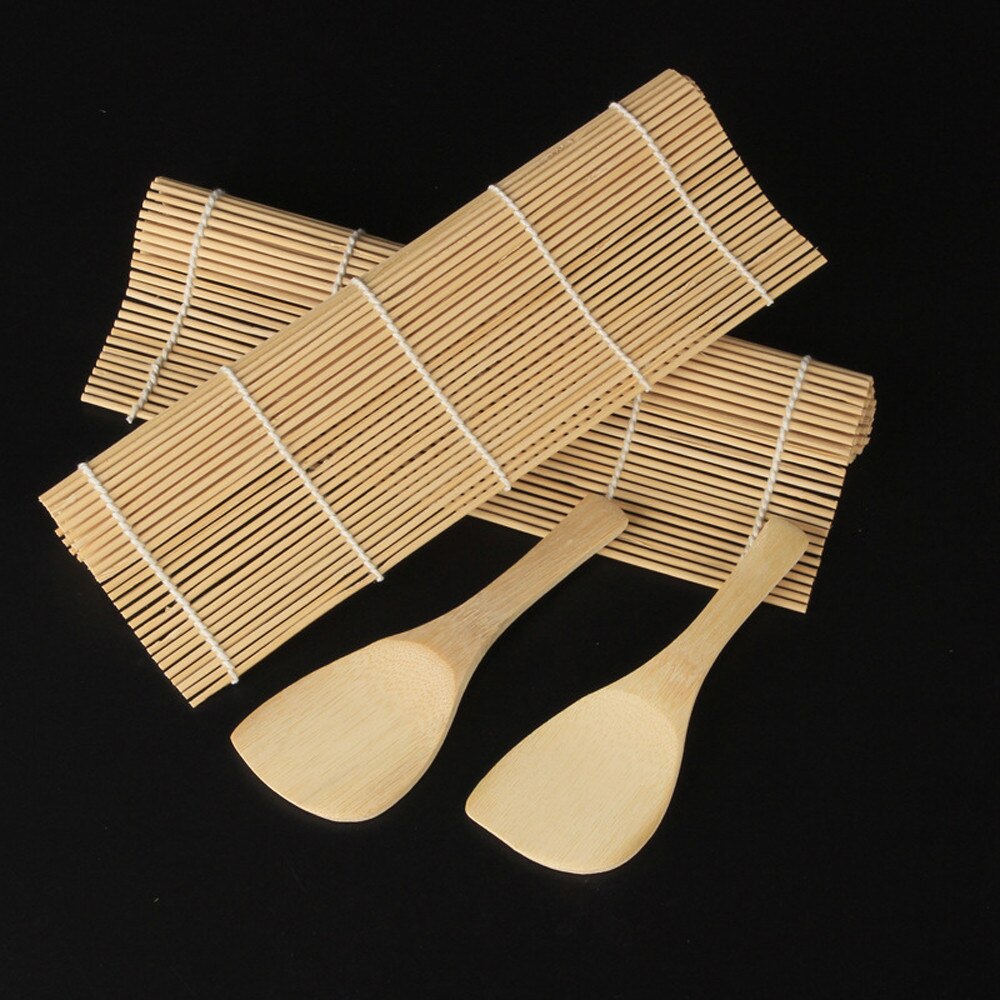 Bamboo Sushi Roller with Wooden Spoon Bamboo Sushi Roller with Wooden Spoon