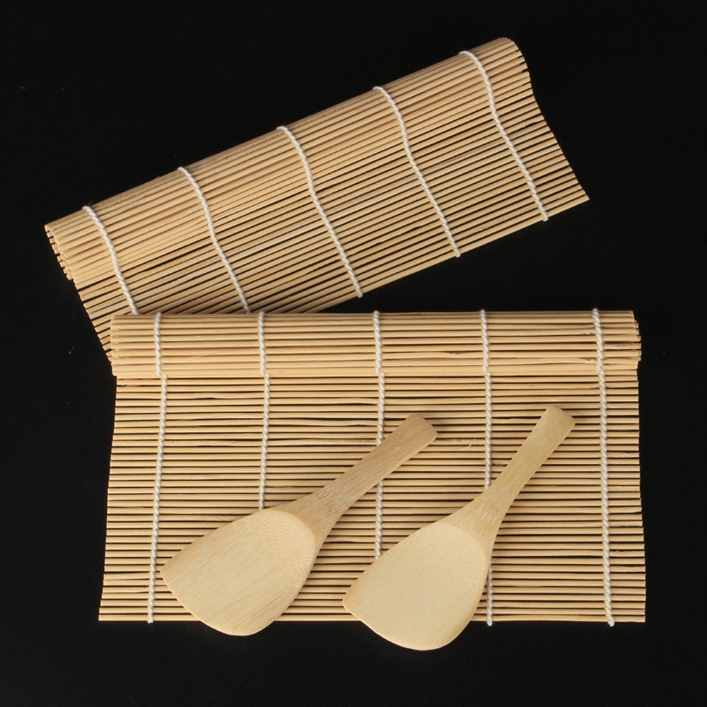 Bamboo Sushi Roller with Wooden Spoon Bamboo Sushi Roller with Wooden Spoon
