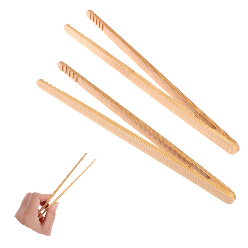 Bamboo Toaster Tongs Kitchen Tool (2 Pcs) Bamboo Toaster Tongs Kitchen Tool (2 Pcs)