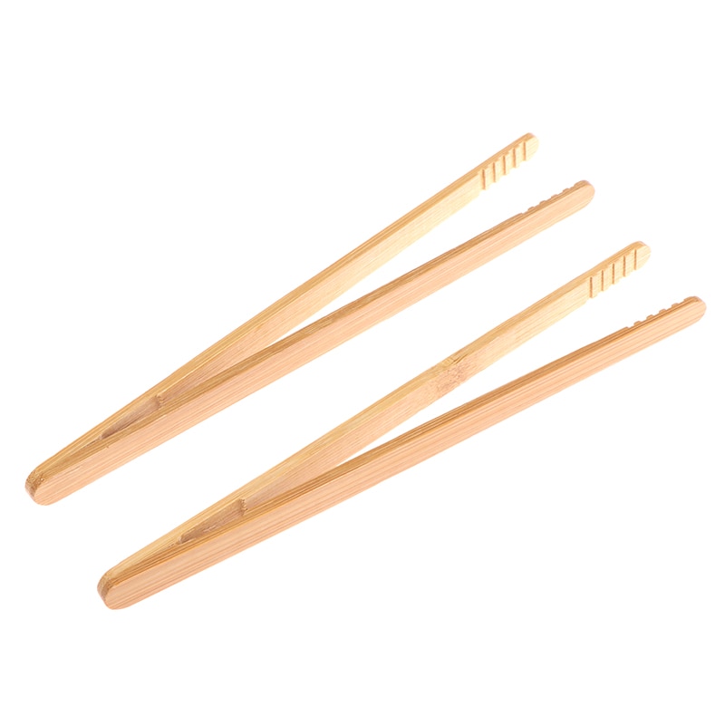 Bamboo Toaster Tongs Kitchen Tool (2 Pcs)