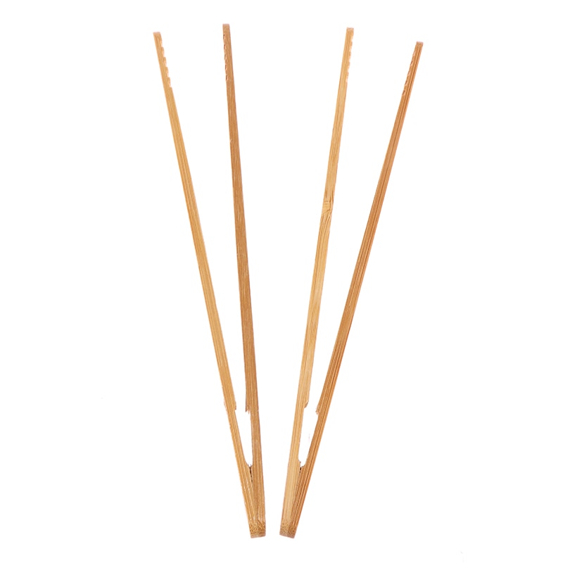 Bamboo Toaster Tongs Kitchen Tool (2 Pcs)