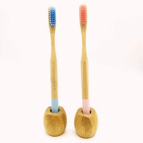 Bamboo Toothbrush Holder Wooden Stand Bamboo Toothbrush Holder Wooden Stand
