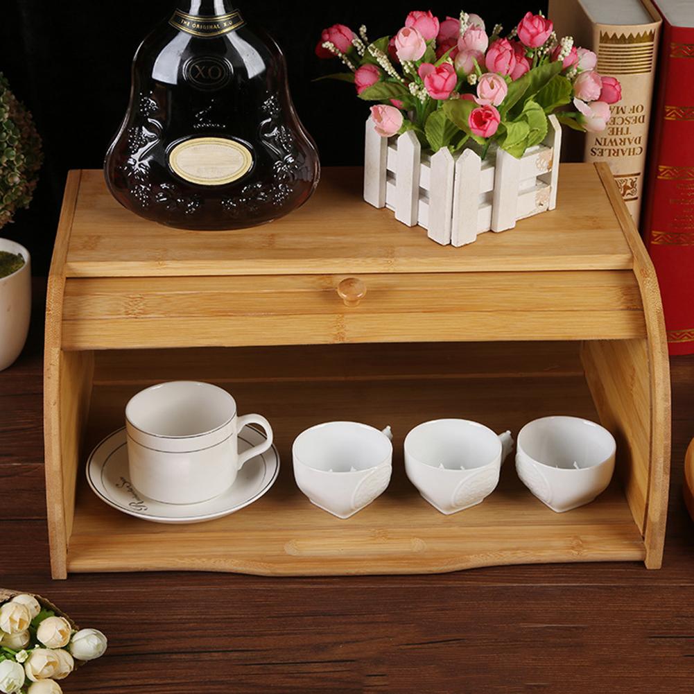 Bamboo Wood Bread Bin Box Bamboo Wood Bread Bin Box