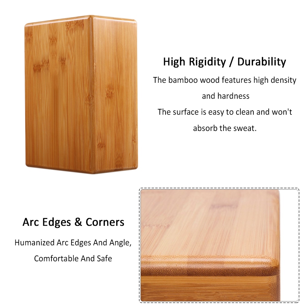 Bamboo Wood Yoga Block