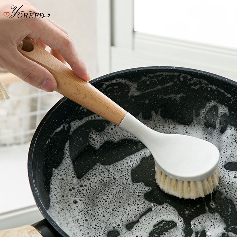 Bamboo Wooden Cleaning Brush