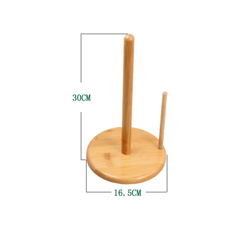 Bamboo Wooden Kitchen Roll Holder