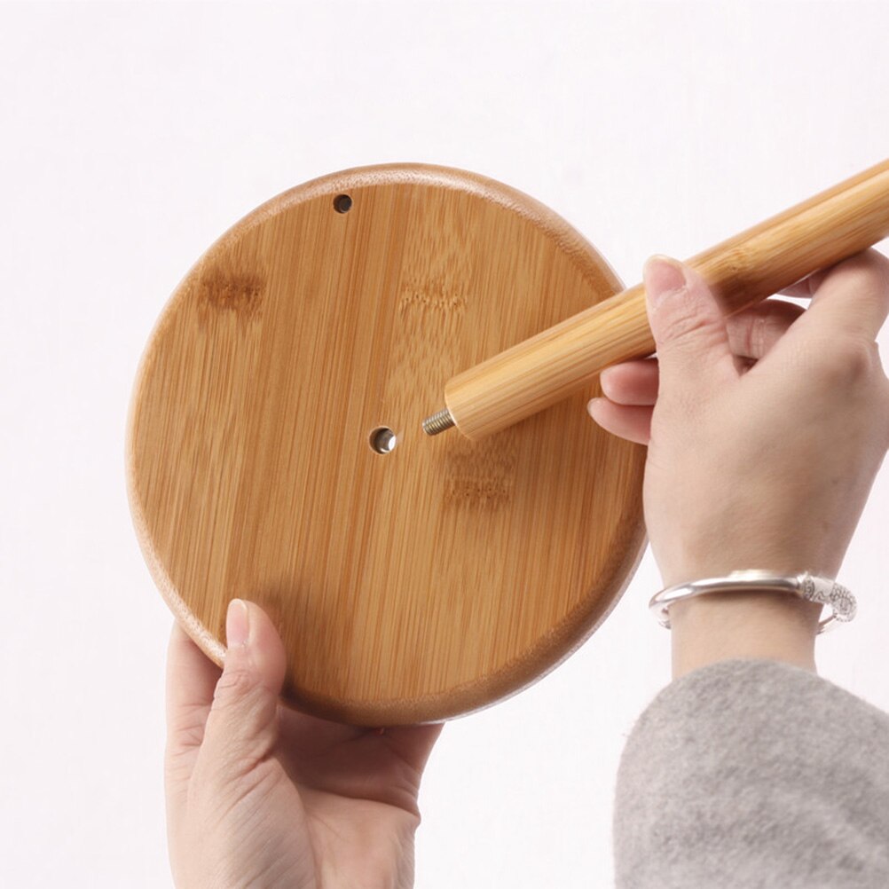 Bamboo Wooden Kitchen Roll Holder