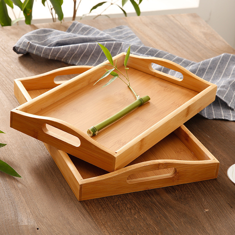 Bamboo Wooden Rectangular Tray Bamboo Wooden Rectangular Tray