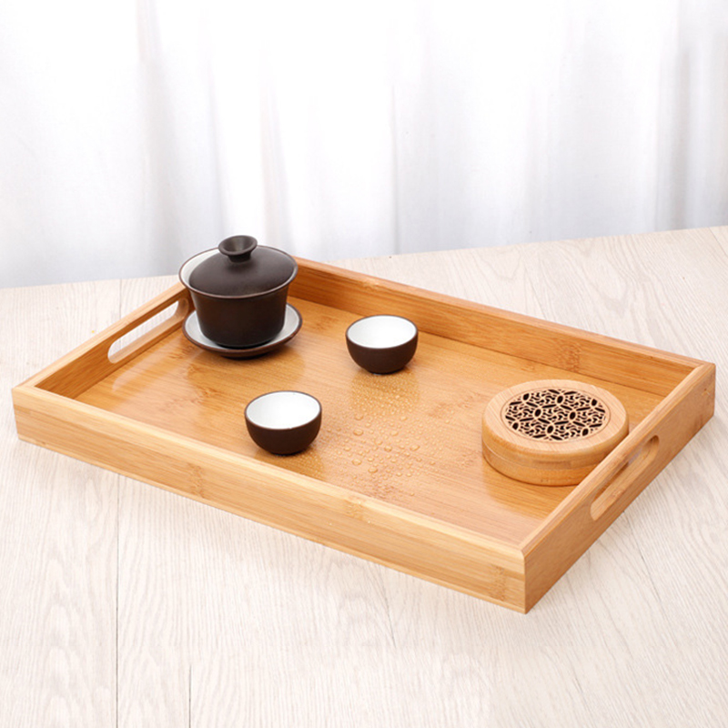 Bamboo Wooden Rectangular Tray