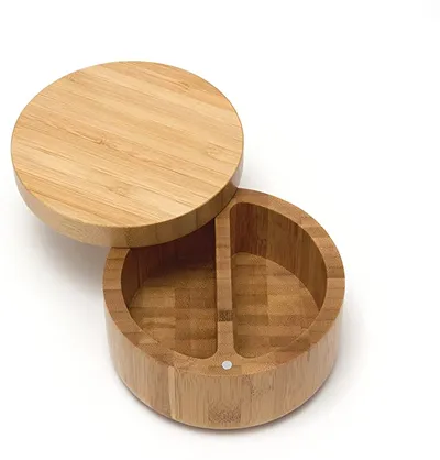 Bamboo Wooden Salt Container