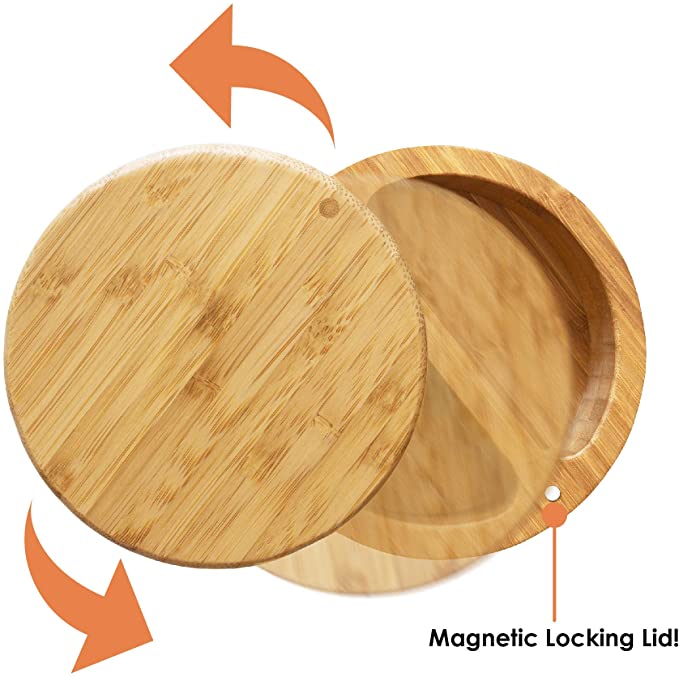 Bamboo Wooden Salt Container