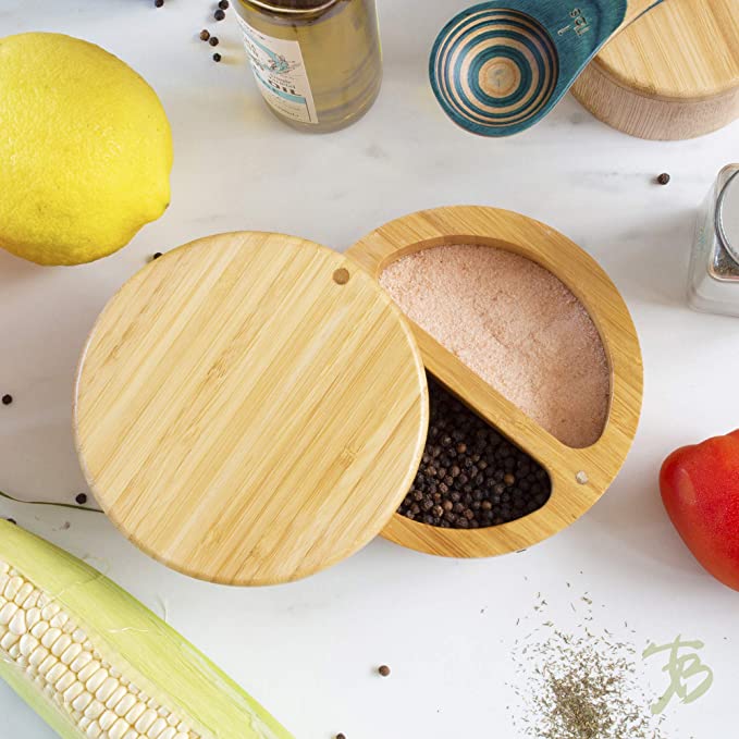 Bamboo Wooden Salt Container