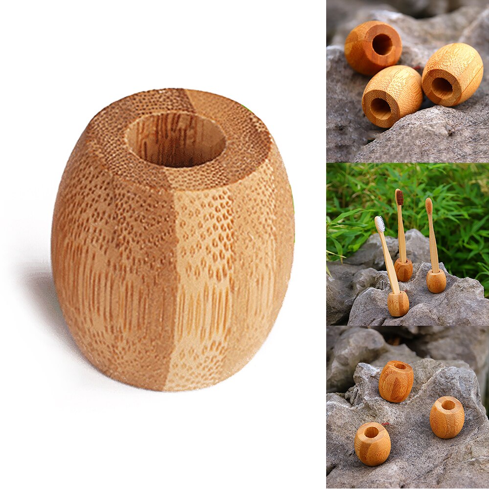 Bamboo Wooden Toothbrush Holder Bamboo Wooden Toothbrush Holder