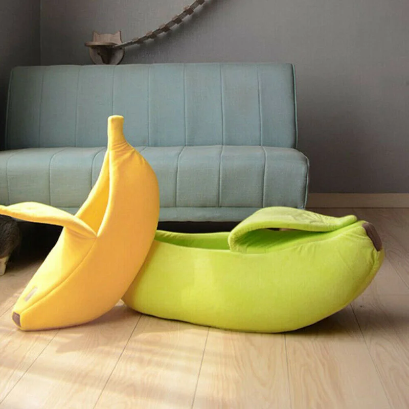 Banana Cat Bed House Funny Cute Cozy Cat Mat Beds Warm Durable Portable Pet Basket Kennel Dog Cushion Cat Supplies Banana Cat Bed House Funny Cute Cozy Cat Mat Beds Warm Durable Portable Pet Basket Kennel Dog Cushion Cat Supplies