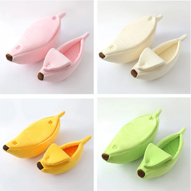 Banana Cat Bed House Funny Cute Cozy Cat Mat Beds Warm Durable Portable Pet Basket Kennel Dog Cushion Cat Supplies Banana Cat Bed House Funny Cute Cozy Cat Mat Beds Warm Durable Portable Pet Basket Kennel Dog Cushion Cat Supplies