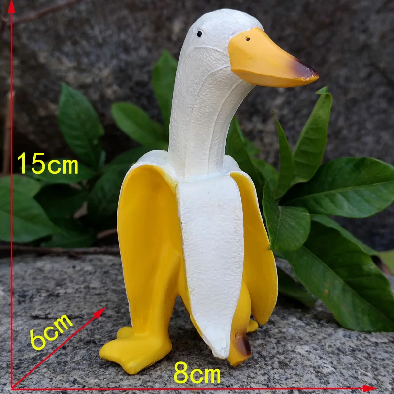 Banana Duck Creative Garden Decor Sculptures Yard Vintage Gardening Decor Art Whimsical Peeled Banana Duck Home Statues Banana Duck Creative Garden Decor Sculptures Yard Vintage Gardening Decor Art Whimsical Peeled Banana Duck Home Statues