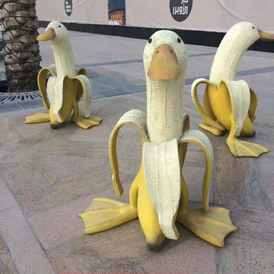 Banana Duck Creative Home Ornament