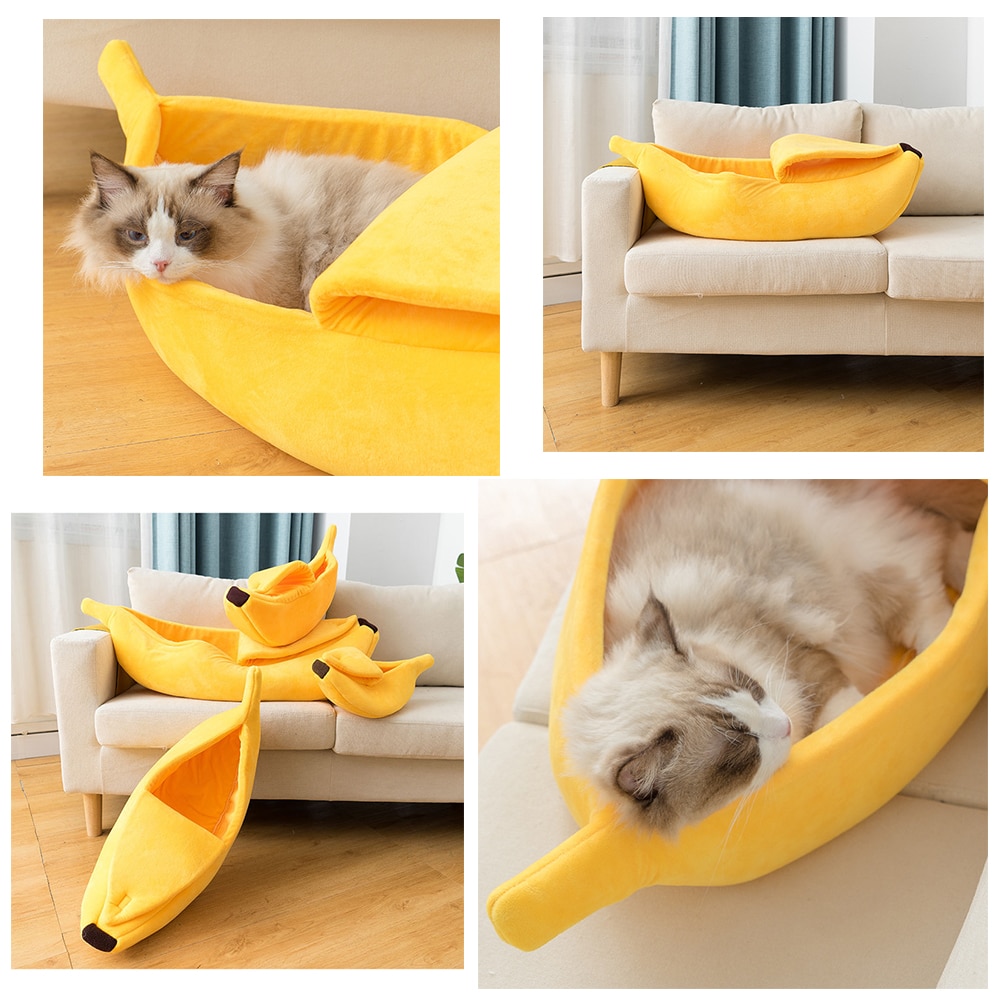 Banana Pet Bed Portable Pet Cushion