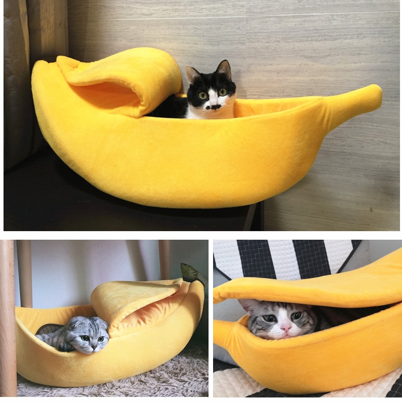 Banana Pet Bed Portable Pet Cushion