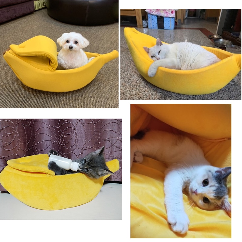 Banana Pet Bed Portable Pet Cushion