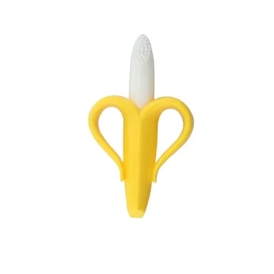 Banana Teething Toy Baby Training Toothbrush Banana Teething Toy Baby Training Toothbrush
