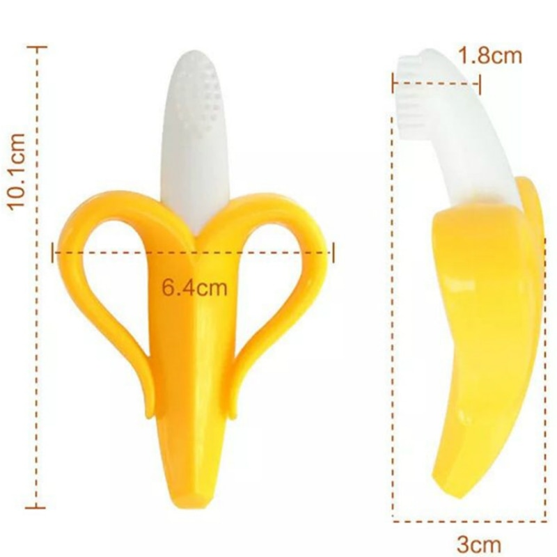 Banana Teething Toy Baby Training Toothbrush Banana Teething Toy Baby Training Toothbrush