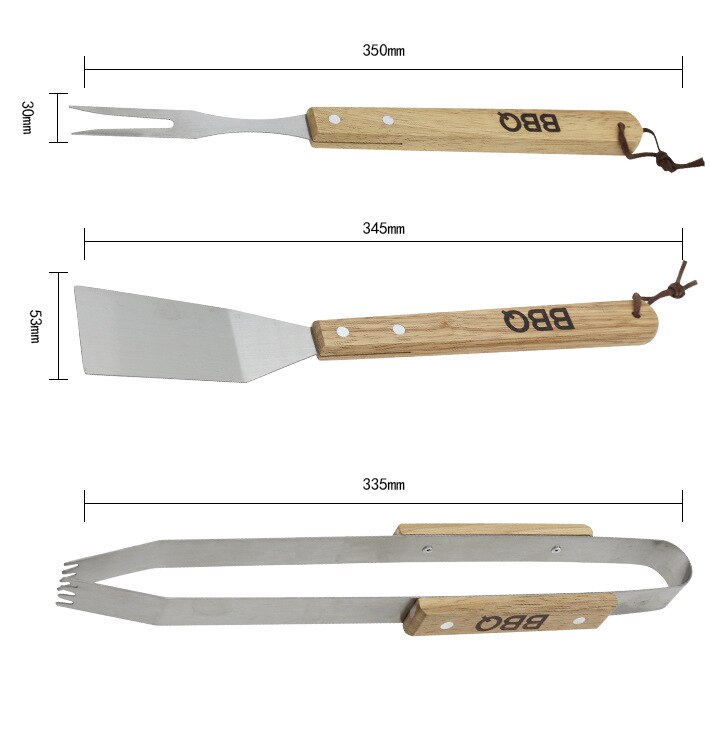 Barbecue Grilling Utensils Set (3 pcs) Barbecue Grilling Utensils Set (3 pcs)