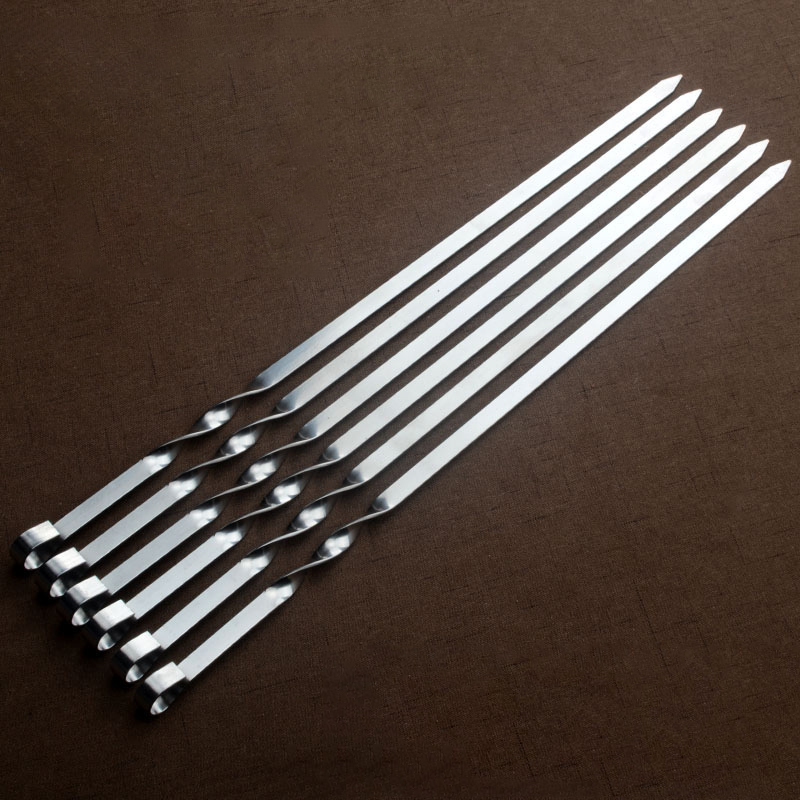 Barbecue Stainless Steel Skewers (6 Pcs) Barbecue Stainless Steel Skewers (6 Pcs)