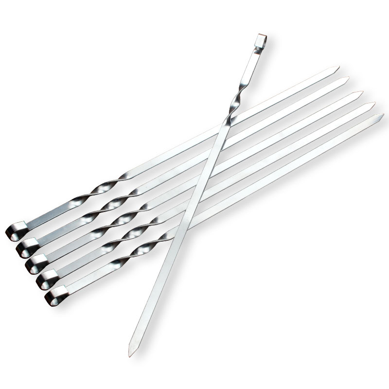 Barbecue Stainless Steel Skewers (6 Pcs) Barbecue Stainless Steel Skewers (6 Pcs)