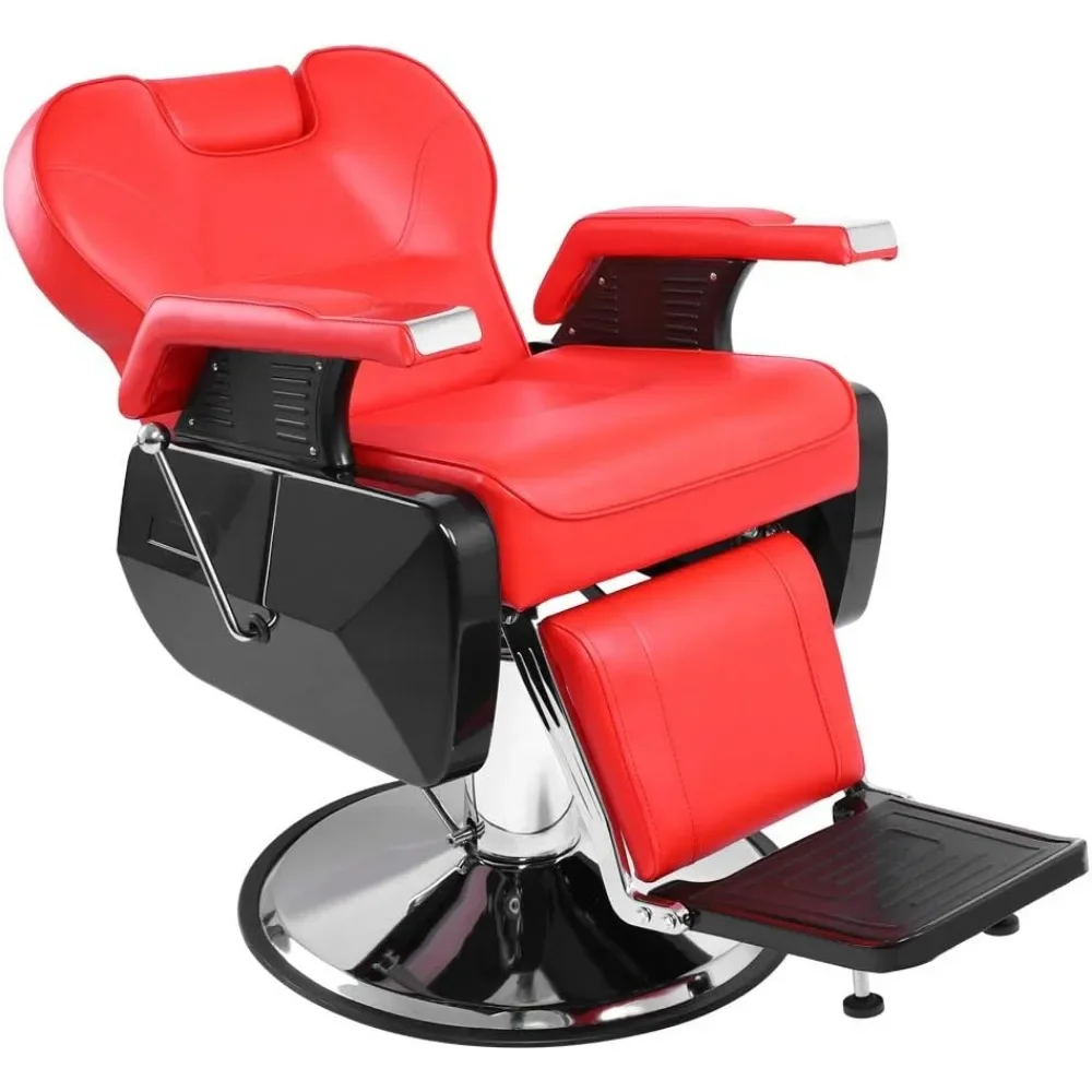 Barber Chair All Purpose for Hair Stylist Tattoo, Heavy Duty Styling Chair with 360 Degree Swivel Hydraulic PumpBeauty Barber Chair All Purpose for Hair Stylist Tattoo, Heavy Duty Styling Chair with 360 Degree Swivel Hydraulic PumpBeauty