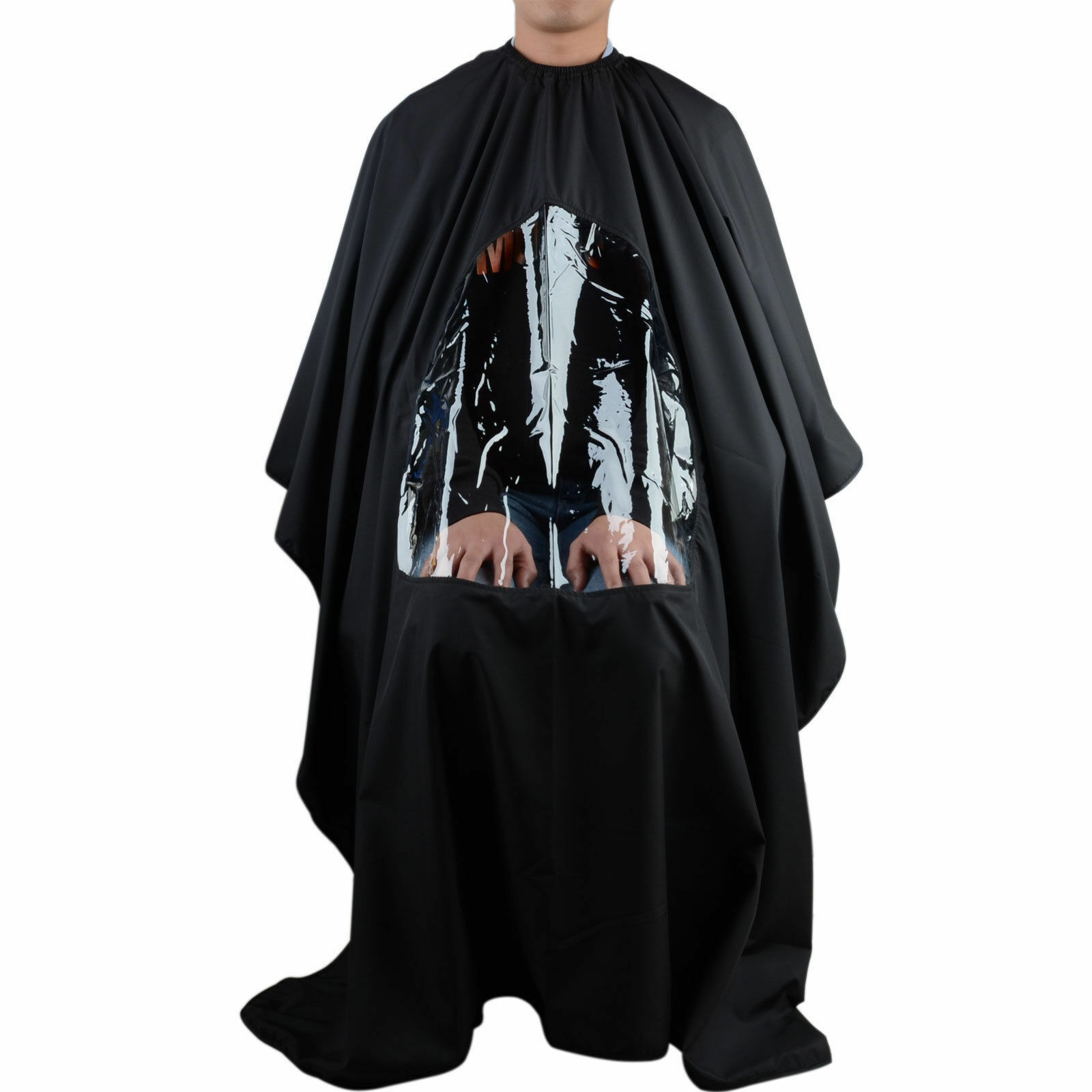 Barber Gown with Clear Window Barber Gown with Clear Window