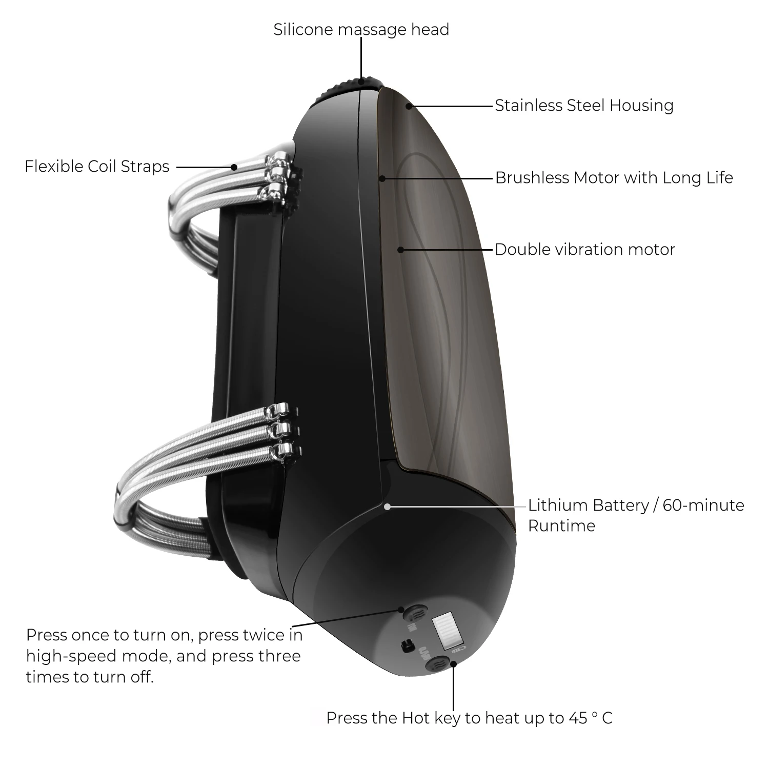 Barber Massager Professional Vibration Massager Barbershop Cordless Handheld Heat Massager USB Charging Body Neck Head Barber Massager Professional Vibration Massager Barbershop Cordless Handheld Heat Massager USB Charging Body Neck Head