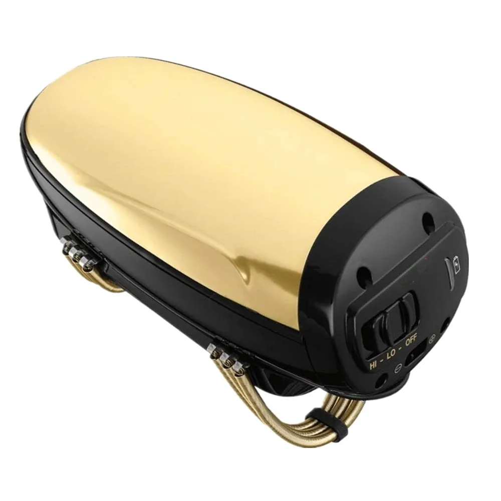 Barberology Massager Professional Cordless Metal Handheld Heat Massager USB Charge Vibration Head Massage