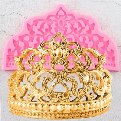 Baroque Design Crown Silicone Mold