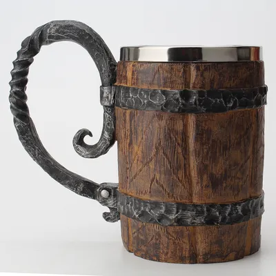 Barrel Mug Vintage Wooden Cup