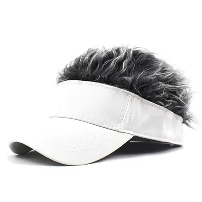 Baseball Cap With Spiked Hairs Wig Baseball Hat With Spiked Wigs Men Women Casual Concise Sunshade Adjustable Sun Visor
