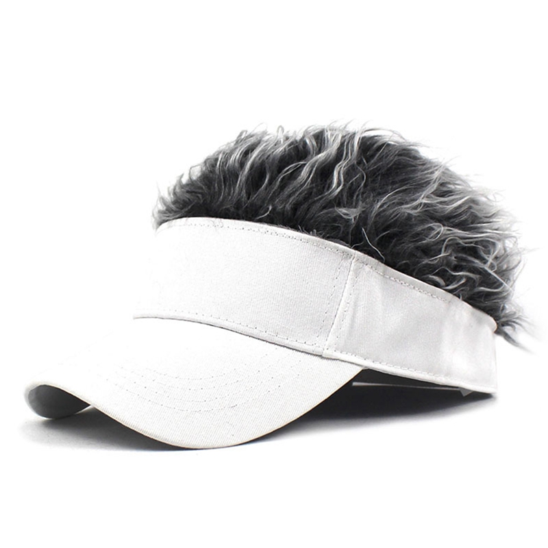 Baseball Cap With Spiked Hairs Wig Baseball Hat With Spiked Wigs Men Women Casual Concise Sunshade Adjustable Sun Visor